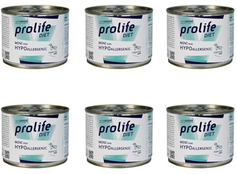 Hypoallergenic Mini Prolife umido per cani - CONFEZIONE RISPARMIO 6X200GR