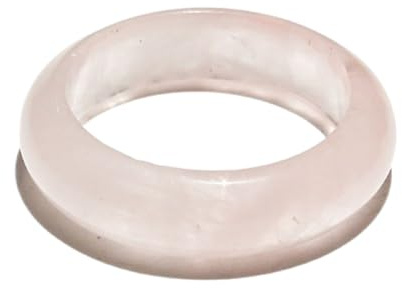 oasymala Anello di pietra di agata naturale con cristallo curativo, accessorio per meditazione per uomo o donna