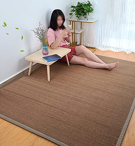 Grande tappeto runner in rattan per corridoio, soggiorno, camera da letto, tappetino in bambù spesso, buona resilienza, tappeto estivo, materiale naturale, ecologico e durevole (dimensioni: 100 x 200