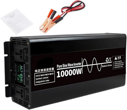 Convertitore sinusoidale puro da 4500 W 7000 W 10000 W 12 V 24 V 48 V a 110 V 220 V convertitore di potenza per veicolo adattatore ingresso continuo, adattatore per apparecchiature elettriche per