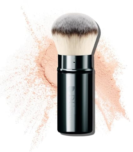 DUcare Foundationspinsel – Teleskopierbarer Pinsel mit Deckel, Kabuki-Make-up-Pinsel, Bronzing-Pinsel, Reise-Make-up-Pinsel Geeignet für Foundation, Foundation-Creme und Puder.