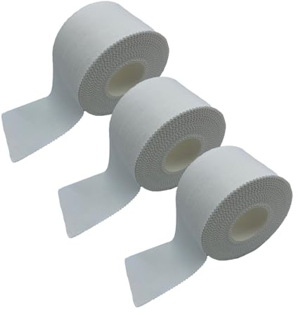 SPORTHERAPY Tape Sportivo Anelastico e Ipoallergenico per Bendaggio Funzionale Sportivo e Professionale | DISPOSITIVO MEDICO CERTIFICATO | Nastro Adesivo 2,5cm x 10m | Quantità: 3