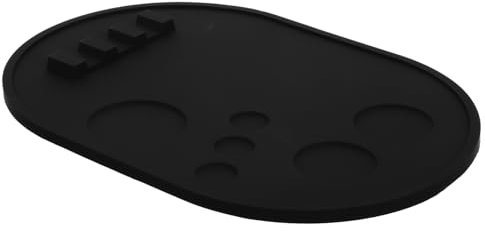 VINTORKY Silicone Makeup Mixing Tray with 6 Holes Non-slip Makeup Palette for Foundation Eyeshadow Nail Polish Blending, Cosmetic Holder for Beauty Salon and Manicure Use