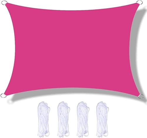 Tenda parasole impermeabile resistente ai raggi UV, per patio, giardino, esterni, 3 x 4 m, rettangolare, vela ombreggiante