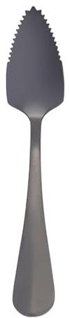 Shaersu Cucchiaio per pompelmo, cucchiaio seghettato in acciaio inox con manico lungo, utensile da cucina alla moda per kiwi, dessert, agrumi