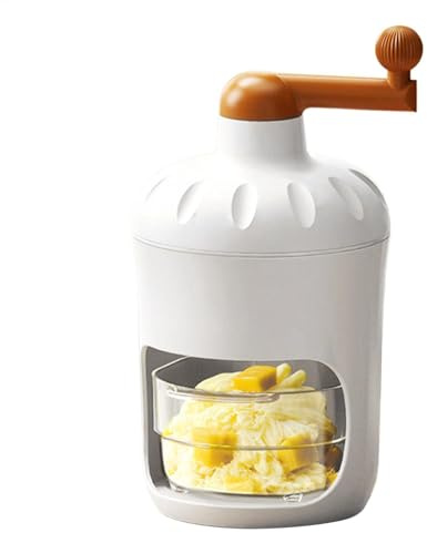 Cone Machine Shaved Ice - Ice Maker Crusher Food Grade Manual Cone Machine | Portable Stainless Steels Slushies Shaving, Cone Maker for Home and Commercial Use