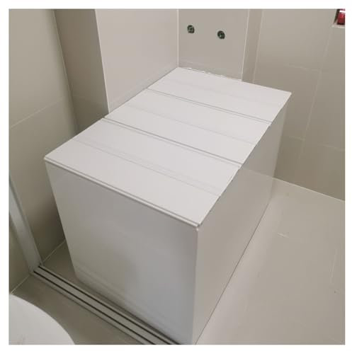 ShAzanz Bandeja Bañera Bandejas for Bañera Estante Cubierta de Bañera Tapa del Baño Obturador, Prueba Polvo Tablero Plegable Cubierta Aislamiento Bañera, Teniendo 40kg Plegable(75x135x1.2cm)