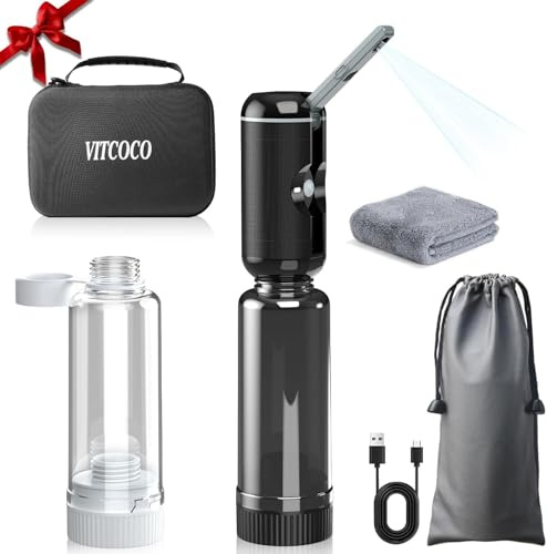 VITCOCO Bidet Portable 200 ml x 2, Bidet Electrique Rechargeable, Douche Intime Périnée pour Toilette, Soins Postpartum | Bébé | Hémorroïdes (Noir)