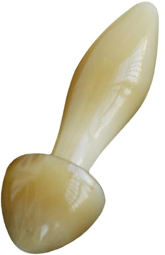 GANAZONO Natürlicher und Linderung von Augenmüdigkeit zur Reduzierung Feiner Linien Ochsenhorn Augenmassage Stab mit Pilzform Tragbares Massagegerät für Zuhause