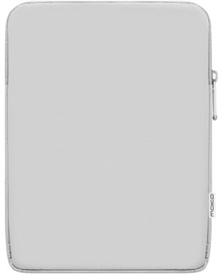 MoKo 9-11 Zoll Tablet Sleeve Tasche Tragetasche Passend für Neue 11 Zoll iPad Air M3, iPad A16 2025, iPadPro 11 M4, Air 5/4/3, iPad10/9/8th Gen, Tab S8/S9 11“, Grau + Weiß