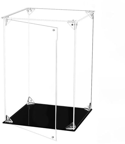 SWHC vetrina, teca plexiglass, trasparente box, Vetrinetta Espositiva Vetrina Acrilico con Porta per Vetrina Espositiva Collezionismo, Hanno Bisogno di Auto Assemblaggio, 30*30*30cm12*12*12in