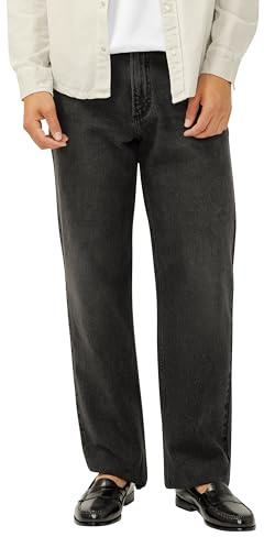 Silver Jeans Co. Men's Relaxed Fit Straight Leg Jeans, Dark Wash, 36W x 32L