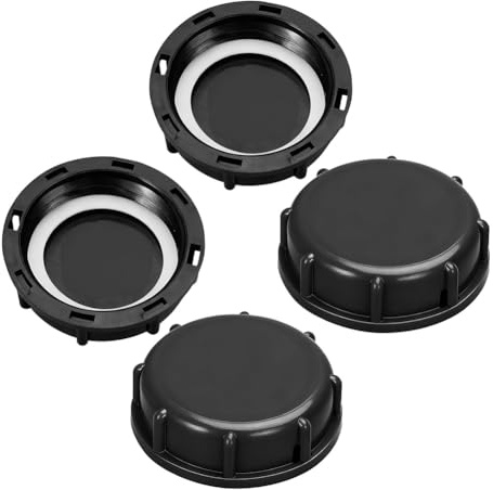 UieoKakeh Tappo di Chiusura per Tubi di Scarico da Cucina/Bagno/Lavanderia, Tappo Finale per Grondaia da 60 Mm, Confezione da 4 Tappi di Drenaggio A Prova di Perdite.