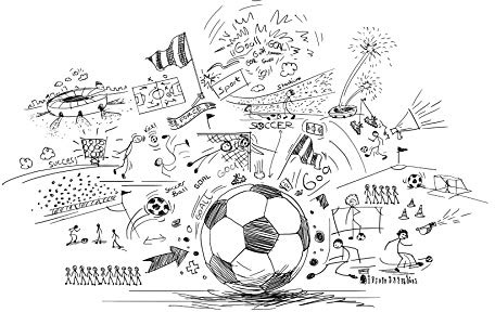 Muralo Papel Pintado Autoadhesivo Joven, Fútbol, Deporte - 315x210 cm | Papel pintado decorativo de alta calidad, en tejido no tejido o autoadhesivo, colocación fácil, diseño moderno y elegante