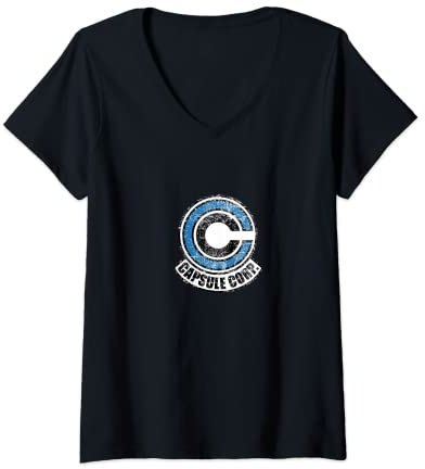 Femme Dragon Capsule Ball Corp. Tee-shirts pour femmes et hommes T-Shirt avec Col en V