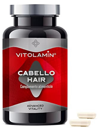 CABELLO - HAIR VITOLAMIN® - 90 CÁPSULAS VEGETARIANAS - Complemento alimenticio rico en nutrientes para el mantenimiento del cabello en condiciones normales