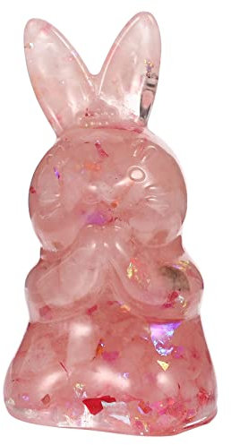 Beavorty 2stücke Kristall-hasenfiguren Aus Naturkristall Hasenskulpturen Als Deko Für Schreibtisch Und Zuhause Hasenornamente Für Sammler Und Osterdekoration
