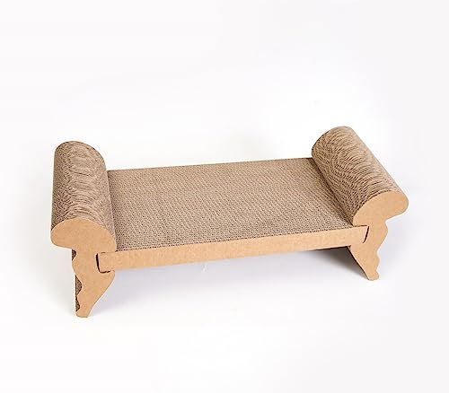 Petsoigné Klössoffa, kattsäng, klösbräda, klösmöbler för katter, wellpapp, utbytbar (kärnbyte)