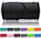 Ganzoo Paracord 550, Cuerda de 4 mm, 100 Metros, Poliéster, Tipo 3-7 Hilos Interiores, Correa de Perro Collar Pulsera, Camping Supervivencia y Cuerda Multiusos al Aire Libre, Negro