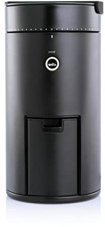 Wilfa SVART UNIFORM+ Elektrische Kaffeemühle I 41 Mahlgrade I 58mm Edelstahl-Flachmahlkopf I inkl. Waage I Timer & Auto-Stopp I Antistatischer Behälter I App-Steuerung I WSFBS-200B (schwarz)
