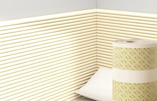 Testiera Letto Imbottita, Spugna Rivestimento Della Testiera Pannelli Imbottiti Per Pareti, Per Camera Da Letto, Sala Giochi, Con Anti Collisione, Protezione Dal Calore E Dal Freddo(Beige,80cm x 2m)