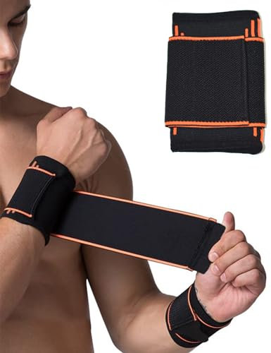Zeayebsr 1PCS handgelenkstütze,handgelenk bandagen, Elastisch Und Verstellbarer Handgelenkschoner Gegen Sehnenentzündung, Anpassbare Handgelenkstütze Hand-Bandage Für Sport, Fitness