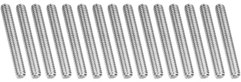 PATIKIL 1/4-20 UNC 304 Edelstahl Vollgewinde-Stange, 15 Stück 2,4 Länge Langgewindeschraube Rechtsgewinde Alle Gewindestangenbolzen für Verankerungsschraube, Klemmen, Hänger und U-Bolzen