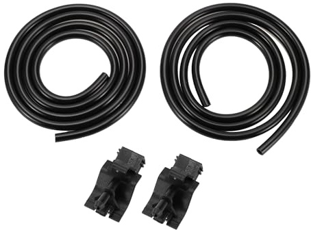 TUCKBOLD Boquilla De Lavado De Parabrisas Para Toyota Camry 2007-2015 No.8538112300 Delantero Negro Con 2 Pcs 1 Metro Manguera De Líquido 1 Set