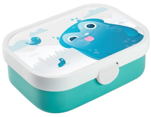 Landpark Brotdose Willi Kinder– Bento Box Kinder - Brotdose Kinder mit Fächern inkl. Gabel - Lunchbox mit Clip-Verschluss - BPA-frei & Spülmaschinenfest - 750 ml - Jausenbox schule