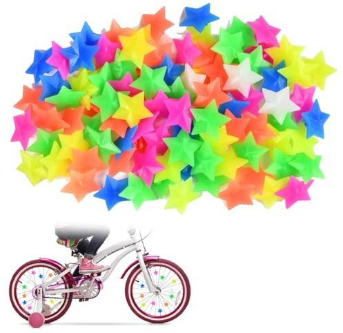 BIRLOZA 72 Stück Speichen Perlen Kinder,Speichenperlen Kinderfahrrad Reflektierend Speichenklicker Fahrrad Kinder Speichenperlen Kinderfahrrad für Kinder Fahrrad Speichen Dekoration