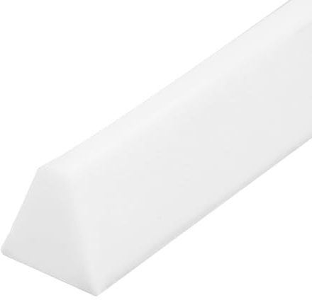 sourcing map Barriera doccia pieghevole, in silicone, 99 cm, striscia paraspruzzi d'acqua 1,5 cm di larghezza 1,4 cm di altezza, autoadesiva, barriera per la separazione asciutta e bagnata, per bagno,