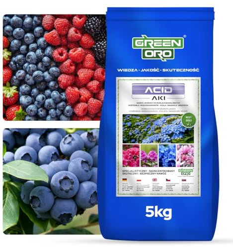 GREEN ORO ACID AKI 5kg Fertilizzante autunnale per mirtilli e tutte le piante amanti degli acidi