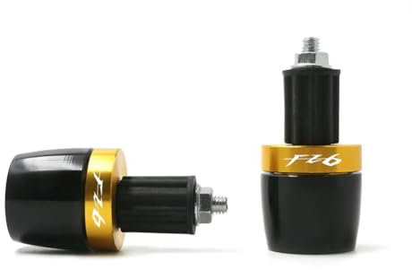 CDBFWD 7/8''22mm Motorrad Lenker Stecker Universal Lenker Hand Griff Griff Bar Enden Passt für Yamaha FZ6 FAZER FZ6R FZ 6-Gold
