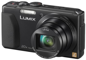 Panasonic Lumix DMC-TZ40 Camera Black 18.2MP, 20x Optical Zoom Leica DC Lens, Wi-Fi with NFC, Built in GPS, 24mm Wide Angle, 50P Full HD Video - AVCHD (Renewed)