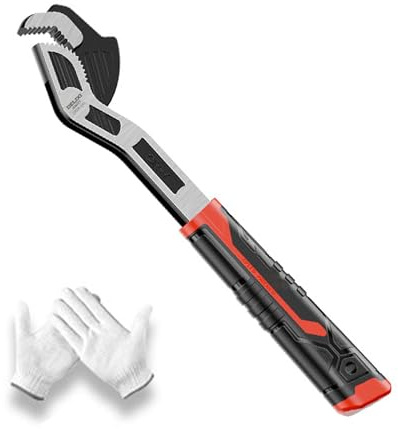 lcyen Chiave regolabile multifunzione, chiave regolabile da 15,2 cm, piccola chiave regolabile, chiave universale per costruzione con un paio di guanti per manutenzione meccanica fai da te