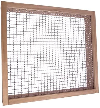 Cribador De Tierra para Jardín | Tamiz Manual para,Malla Resistente De Gran Capacidad para Preparar Compost Y Filtrar Piedras