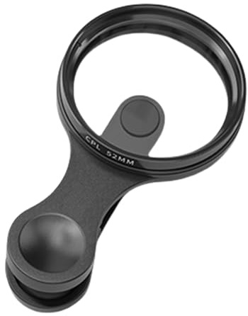Lente de Filtro Polarizador para Teléfonos Móviles, Clip Circular Delgado De 52 mm Para Filtro Polarizador, Accesorios De Lente Para Smartphones Con Revestimiento Múltiple Para Principiantes Aficionad