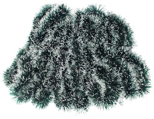 BUCOMTU Ghirlanda Natalizia da 10 metri, corona Bianco, Festone Natalizio, adatta per pareti, balconi e matrimoni, per lavori artigianali, giardini, decorazioni interne ed esterne