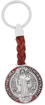 AKOOSY Llavero Religioso De Metal Medalla Colgante Delicado Para Bolso Mochila y Monedero Para Obsequio Llavero Para Llaves