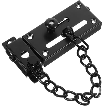 DOITOOL Chaîne de Porte Acier Inoxydable pour Intérieur Verrou de Sécurité Robuste Installation Facile Protège les Intrusions Serrure de Porte Domestique Sécurisée