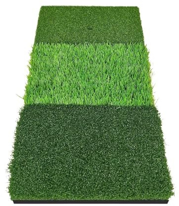 Kompatibel mit PGM Golf-Abschlagmatte 3 Gräser Golf-Trainingshilfen Indoor Outdoor Tri-Turf(30X60CM)