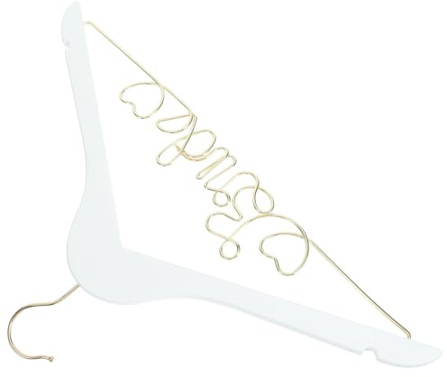 iplusmile Gruccia per Abito da Sposa in Filo Metallico Bianca Antiscivolo Fessure Laterali Appendiabiti da Sposa per Guardaroba Negozi e Camere da Letto Supporto Delicato per Abiti