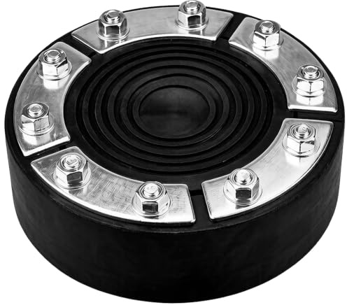 Mauerdurchführung Ringraumdichtung für Kabel und Rohr, Passend für Leitungsrohr 120-130mm & Kabel bis 0-75mm, Gummi Dichtung mit Verzinkter Stahlplatte, Für Stromkabel, Einfache Abdichtung