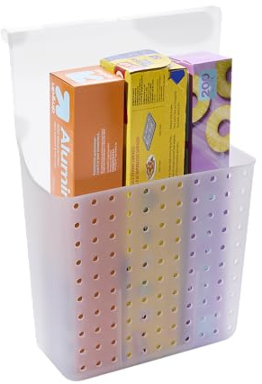 madesmart Over-Door Hair Tools Organizer with Dividers, Storage for Curling Wands, Flat Irons, Brushes & Hair Accessories, Bathroom Over-Door Caddy, White