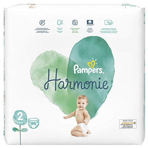 Pampers Harmonie Taille 2 86 Couches 4-8 kg