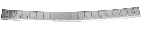 Aroba AR1106-BR Edelstahl Gebürstet Ladekantenschutz kompatibel mit Volkswagen T5 BJ. 4.2003-5.2015 passgenau Abkantung Farbe Silber