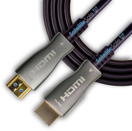 SatelliteSale Cavo HDMI 2.0 in fibra ottica ad alta velocità attivo, supporta Ethernet, 3D, 4K, 15 metri