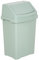 JMS we create smile Plastic 8L Swing Bin Waste Recycling Dustbins Kitchen Bathroom Rubbish Trash Refused Bins (Silver Sage)