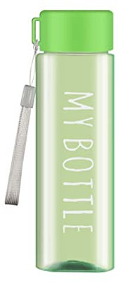 FORKIS Bouteille d'eau Bouteille D'Eau Transparente Tasse En Plastique Bouteille De Sport Extérieur Avec Corde Portable Fuite De Bouteille D'Eau-D