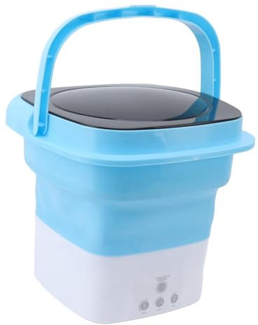 Faltbare Mini-Waschmaschine, Tragbare Mini-Waschmaschine, Geringer Verbrauch, TPE PP, Wasserablauf mit Großer Kapazität und Abflussrohr für die Wohnung (EU-Stecker)